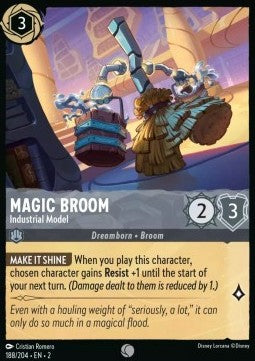 Disney Lorcana - Rise of the Floodborn - 188/204 : Magic Broom - Industrial Model (Holo) (8038997885175)