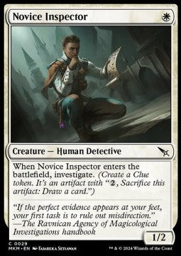 MTG - Murders at Karlov Manor - 029 : Novice Inspector (Non Foil) (8376911626487)