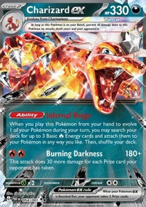 SCARLET AND VIOLET, Paldean Fates - 054/198 : Charizard ex (Half Art) (8076233507063)