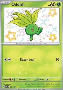 SCARLET AND VIOLET, Paldean Fates - 092/091 : Oddish (Shiny Vault) (8157534322935)