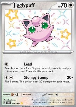 SCARLET AND VIOLET, Paldean Fates - 198/091 : Jigglypuff (Shiny Vault) (8076212601079)