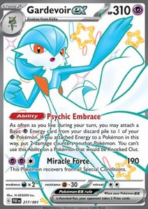 SCARLET AND VIOLET, Paldean Fates - 217/091 : Gardevoir ex (Shiny Vault) (Full Art) (8076213649655)