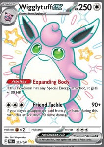 SCARLET AND VIOLET, Paldean Fates - 222/091 : Wigglytuff ex (Shiny Vault) (Full Art) (8105756721399)