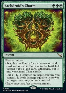 MTG - Murders at Karlov Manor - 151 : Archdruid's Charm (Non Foil) (8376910315767)