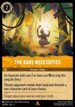 Disney Lorcana - Into the Inklands - 028/204 : The Bare Necessities (Non Holo) (8408430805239)