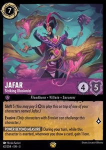 Disney Lorcana - 038/204 : Jafar - Striking Illusionist - Rise of the Floodborn (Holo) (8097508655351)