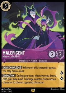 Disney Lorcana - 051/204 : Maleficent - Mistress of All Evil - Rise of the Floodborn (Non Holo) (8097513898231)