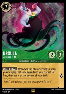 Disney Lorcana - 091/204 : Ursula - Deceiver of All (Non Holo) (8176731914487)