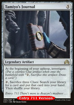 MTG - Shadows over Innistrad - 265/297 : Tamiyo's Journal (Non Foil) (711 Version) (9519058616567)