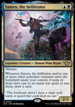 MTG - Outlaws of Thunder Junction - 230 : Satoru, the Infiltrator (Non Foil) (9506530984183)