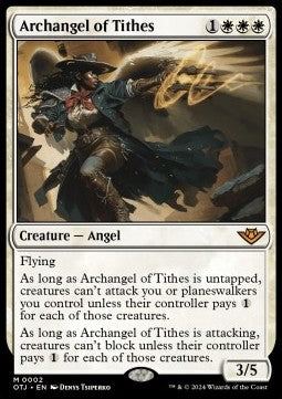 MTG - Outlaws of Thunder Junction - 002 : Archangel of Tithes (Non Foil) (8335489990903)