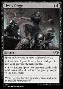 MTG - Wilds of Eldraine - 0093 : Lively Dirge (Non Foil) (8271462433015)