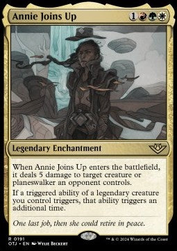 MTG - Outlaws of Thunder Junction - 0191 : Annie Joins Up (Non Foil) (8283276280055)