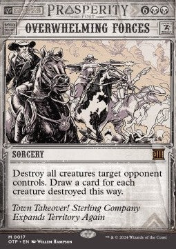 MTG - Outlaws of Thunder Junction - Breaking News - 017 : Overwhelming Forces (Non Foil) (14831762342269)