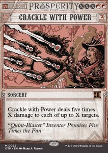 MTG - Outlaws of Thunder Junction - Breaking News - 022 : Crackle with Power (Non Foil) (14834009440637)