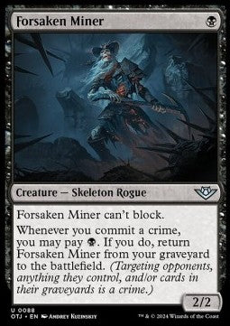 MTG - Outlaws of Thunder Junction - 088 : Forsaken Miner (Non Foil) (9506530689271)