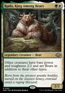 MTG - Modern Horizons 3 - 192 : Kudo, King Among Bears (Non Foil) (8351560433911)