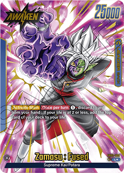 DBS - Fusion World - Blazing Aura - FB02-036 : Zamasu : Fused // Zamasu : Fused (Leader) (Alt Art) (Copy) (14834056102269)