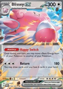 SCARLET AND VIOLET, Twilight Masquerade - 134/167 : Blissey ex (Half Art) (8319452086519)