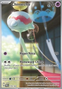 SCARLET AND VIOLET, Twilight Masquerade - 179/167 : Chimecho (Full Art)