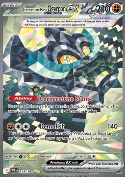 SCARLET AND VIOLET, Twilight Masquerade - 215/167 : Cornerstone Mask Ogerpon ex (Full Art) (8319395954935)