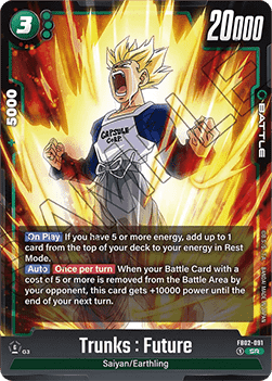 DBS - Fusion World - Blazing Aura - FB02-091 : Trunks : Future (Super Rare) (8370522620151)