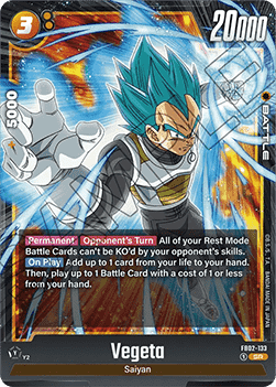 DBS - Fusion World - Blazing Aura - FB02-133 : Vegeta (Super Rare) (8370526322935)