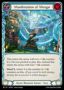 FAB - Part the Mistveil - MST031 : Manifestation of Miragai (Blue) (Non Foil) (8366192328951)