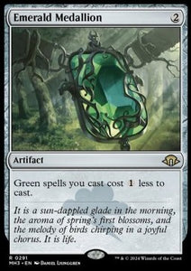 MTG - Commander Masters - 0291 : Emerald Medallion (Non Foil) (8371490324727)