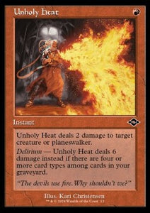 MTG - Modern Horizons 3 - Retro  - 013 : Unholy Heat (Foil) (8379611939063)