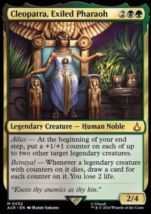 MTG - Universes Beyond: Assassin's Creed - 052 : Cleopatra, Exiled Pharaoh (Foil) (9491658866935)