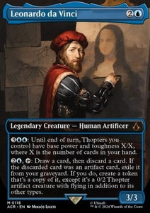 MTG - Universes Beyond: Assassin's Creed - 118 : Leonardo da Vinci (Foil) (Borderless) (8415192940791)