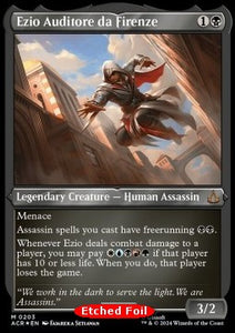 MTG - Universes Beyond: Assassin's Creed - 203 : Ezio Auditore da Firenze (Etched Foil) (8415257821431)