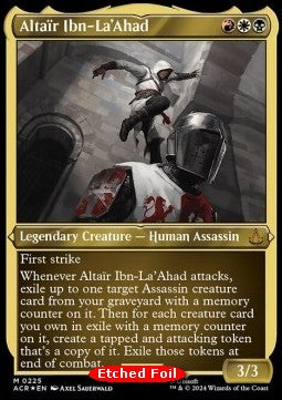 MTG - Universes Beyond: Assassin's Creed - 225 : Altaïr Ibn-La'Ahad (Etched Foil) (9491691929847)