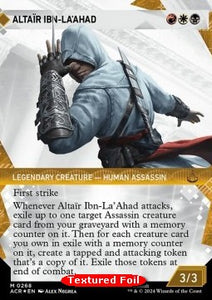 MTG - Universes Beyond: Assassin's Creed - 268 : Altaïr Ibn-La'Ahad (Textures Foil) (Borderless) (9491849969911)