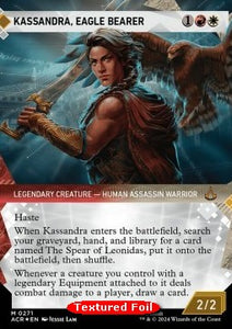 MTG - Universes Beyond: Assassin's Creed - 271 : Kassandra, Eagle Bearer (Textures Foil) (Borderless) (9491850264823)