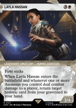 MTG - Universes Beyond: Assassin's Creed - 127 : Layla Hassan (Foil) (Borderless) (8414825218295)