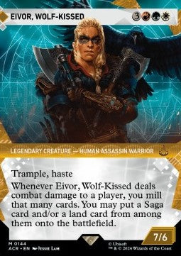 MTG - Universes Beyond: Assassin's Creed - 144 : Eivor, Wolf-Kissed (Foil) (Borderless) (8414799036663)