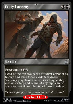 MTG - Universes Beyond: Assassin's Creed - 209 : Petty Larceny (Etched Foil) (9499196195063)