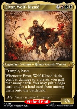 MTG - Universes Beyond: Assassin's Creed - 235 : Eivor, Wolf-Kissed (Etched Foil) (8414799462647)