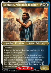 MTG - Universes Beyond: Assassin's Creed - 250 : Sokrates, Athenian Teacher (Etched Foil) (9491676463351)