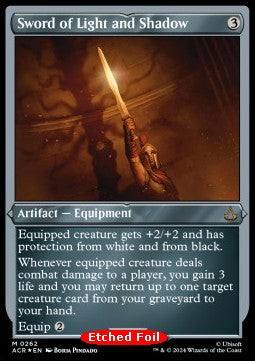 MTG - Universes Beyond: Assassin's Creed - 262 : Sword of Light and Shadow (Etched Foil) (9491649855735)