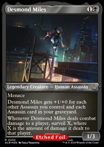 MTG - Universes Beyond: Assassin's Creed - 202 : Desmond Miles (Etched Foil) (8415263654135)