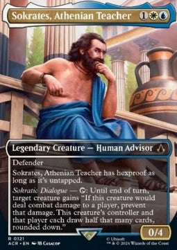 MTG - Universes Beyond: Assassin's Creed - 121 : Sokrates, Athenian Teacher (Foil) (Borderless) (9491675021559)