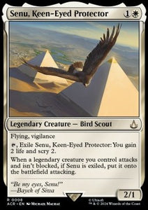 MTG - Universes Beyond: Assassin's Creed - 008 : Senu, Keen-Eyed Protector (Foil) (8415189205239)