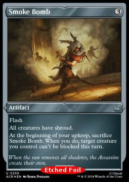 MTG - Universes Beyond: Assassin's Creed - 259 : Smoke Bomb (Etched Foil) (8415271682295)