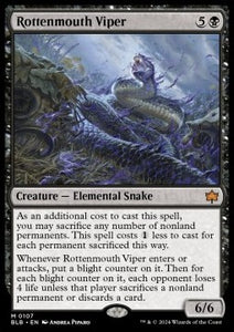 MTG - Bloomburrow - 107 : Rottenmouth Viper (Non Foil) (9504994296055)