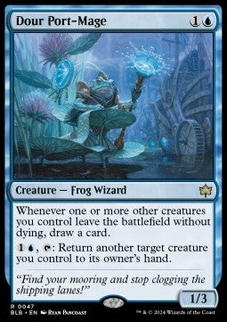 MTG - Bloomburrow - 047 : Dour Port-Mage (Non Foil) (14831760179581)