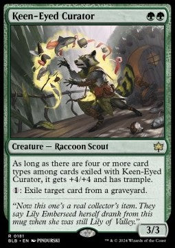 MTG - Bloomburrow - 181 : Keen-Eyed Curator (Non Foil) (9506560016631)