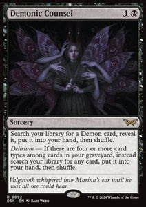 MTG - Duskmourn: House of Horror - 092 : Demonic Counsel (Non Foil) (9527651729655)